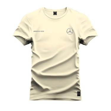 Imagem de Camisa Masculina Estampada Mercedes AMG 100% Algodão Fio 30.01 Pentead