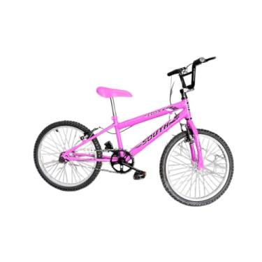 Imagem de Bicicleta aro 20 BMX Freestyle freios V-Brake aço 6 a 9 anos (Pink)