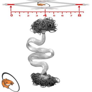 Imagem de Rede de Pesca Malha 8 (40mm) Comp. 20 Metros Redinha Pronta - CASA DAS