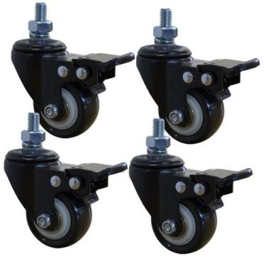Imagem de Rodízio com Espiga e Freio 2 Pol para Moveis - 50Kg - Colson
