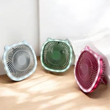 Imagem de Ventilador Portátil Retrátil 180° Silencioso de Mesa com 3 Velocidades – Uso Exclusivo na Tomada USB(Ventilador Quadrado Aleatório)
