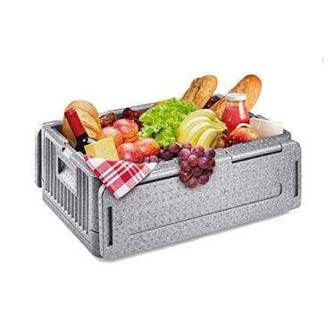 Imagem de Caixa térmica dobrável portátil de 40 L para acampamento, pesca, caça, churrascos e atividades ao ar livre