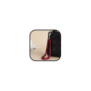 Imagem de Porta-chaves de cristal, berloques, bolsa de cristal, berloques para bolsas, berloques com contas, chaveiros boêmios, miçangas, acessórios para bolsas