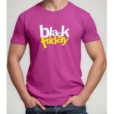 Imagem de Camiseta Camisa Algodão Feminina Masculina Adulto Black Friday Para lo