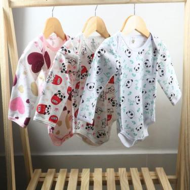 Imagem de Kit C3 Body Bebê Moletom Menino e Menina 100 Algodão - Tanran Baby, Me