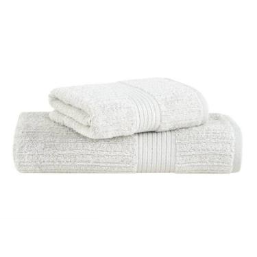 Imagem de Jogo Toalha de Banhão e Rosto Buddemeyer 2 Peças Luxo Premium Fio Pent