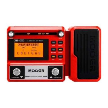 Imagem de Pedaleira Multiefeitos Mooer GE-100SE Edição Especial Vermelha