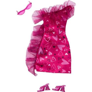 Imagem de Barbie Fashion complete looks roupas - Vestido rosa MATTEL