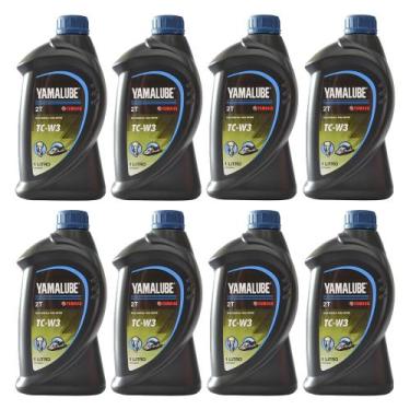 Imagem de Lubrificante Náutico Yamalube Tcw3 2 Tempos 1 Litro Kit Com 8 Litros -