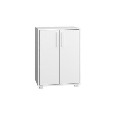 Imagem de Balcão Cozinha 2 Portas 1 Prateleira Em Mdp - Branco - BRV Moveis