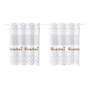 Imagem de Cortina Pia Bando Vitro Formosa Renda Cozinha 1,60x0,80x0,20 - Beija F