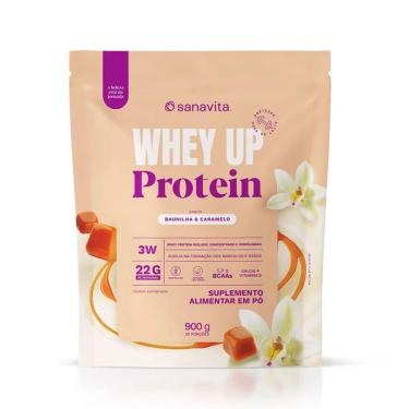 Imagem de Whey Up 3W - 900g Baunilha & Caramelo - Sanavita-Unissex
