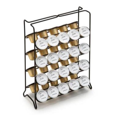 Imagem de Porta Cápsulas Suporte Organizador 40 Café Nespresso Preto Balcão Cozi