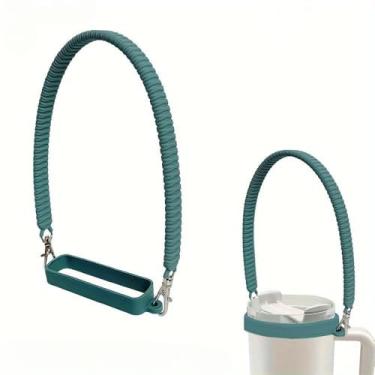 Imagem de Acessórios decorativos para garrafa de água esportiva Stanley Cup Tumblers Essentials Cup Strap and Flower Jewelry Charms Set para 400 ml, 850 g, 1,134 g