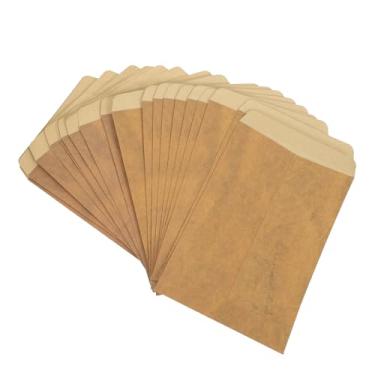 Imagem de Envelopes vintage de papel kraft de couro bovino para cartões comemorativos, bolsas portáteis, envelopes estilo retrô para cartões, convites e itens