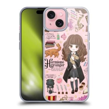 Imagem de Head Case Designs Capa de gel macio oficialmente licenciada Harry Potter Hermione com estampa Relíquias da Morte XXXVII compatível com Apple iPhone 15