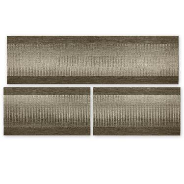 Imagem de Kit 3 Peças Ps Jogo Tapete Cozinha Largo 0,66 Antiderrapante Ps-31