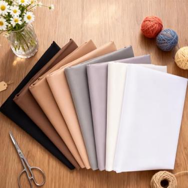 Imagem de 8 peças de tecidos de retalhos de algodão, 100% algodão sarja, pacote com 8 tecidos de artesanato com estampa de desenho animado faça você mesmo, feito à mão, patchwork para costura de artesanato DIY