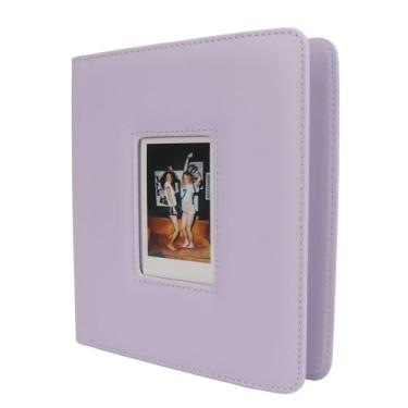 Imagem de Tbest Álbum de Fotos Instantâneo 288 Bolsos 2x3 Fichário Capa de Janela de Couro PU Livro de Imagens para Mini 12 11 9 3 Polegadas Cartões Casamentos Chás de bebê Graduações Viagens (Arroxeado)