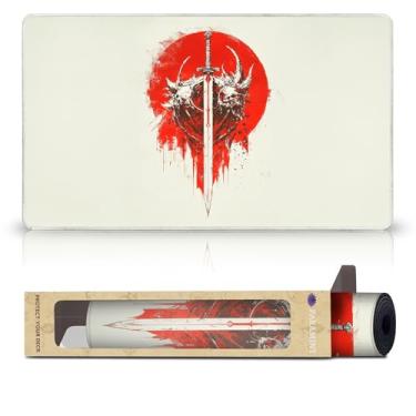 Imagem de Paramint Red-White Guild (Stitched) - MTG Playmat - Compatible with Magic The Gathering Playmat - Play MTG, YuGiOh, TCG - Original Play Mat Art Designs & Accessories