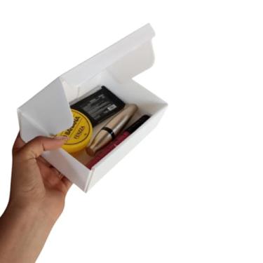 Imagem de 50 Caixas De Papelão 16x12x5 Montável Branco Envios Acessórios Doces Salgados Bijouterias