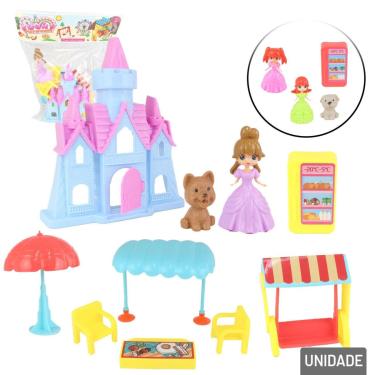 Imagem de Casinha de Bonecas com Acessórios Playground Color - Tudo em Caixa