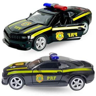 Imagem de Carrinho Miniatura Camaro Policia PRF Metal Abre Portas - Europio