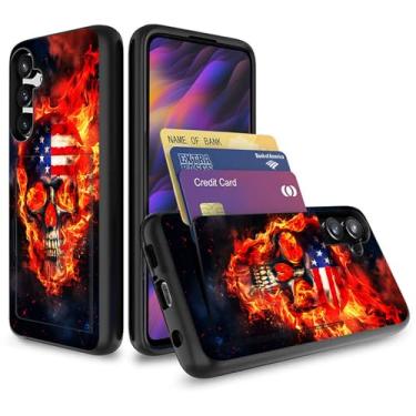 Imagem de Vobber Capa para Galaxy A16 5G, capa tipo carteira com compartimento oculto para cartão TPU e policarbonato à prova de choque capa protetora de camada dupla para Samsung Galaxy A16 5G 6,7 polegadas