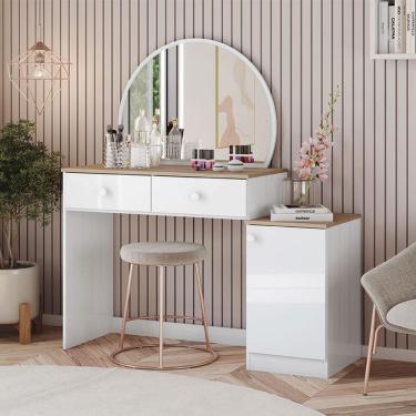 Imagem de Penteadeira Agnes Ambiente Branco Jequitibá Hp - Henn