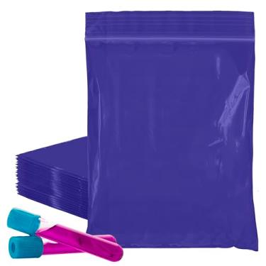 Imagem de PUREVACY Sacos de zíper azuis para embalagem, 20 x 25 cm. Pacote com 1000 sacos de plástico. Sacos de plástico recicláveis. Sacos de zíper de polietileno de 2 mm de espessura. Saco reciclável com