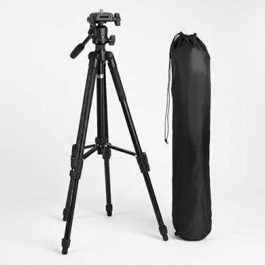 Imagem de Tripé para Celular, Câmera e Ring Light Profissional Universal 1,10m – Altura Regulável, Cabeça 3D Panorâmica 360°, Nível Bolha, Pés Emborrachados, Suporte para Smartphone, Bolsa Inclusa