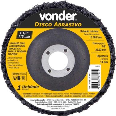 Imagem de Disco Abrasivo 4.1-2 115mm Vonder