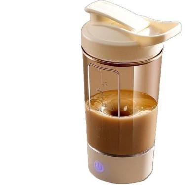 Imagem de Caneca elétrica com agitação automática genérica USB recarregável 250m