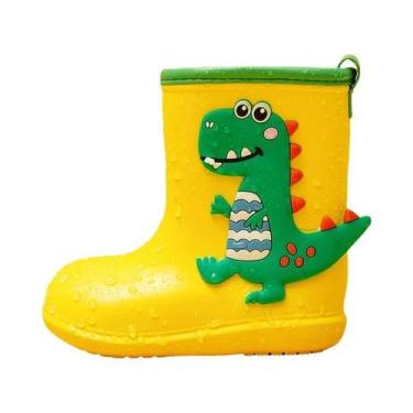 Imagem de Botas De Chuva Impermeáveis Para Crianças, Design De Dinossauro Em EVA