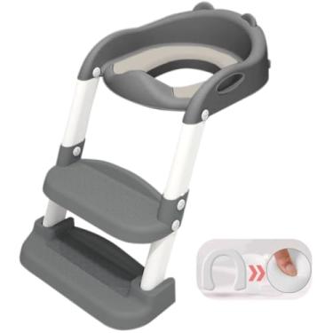 Imagem de Assento Redutor Dobrável Infantil Com Escada Branco Yuupi