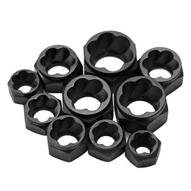 Imagem de 10 Pçs Parafuso Danificado Porca Parafuso R Kit de Ferramentas Conjunto de Remoção de Parafuso Danificado Porca de Parafuso Danificado Soquete de Remoção