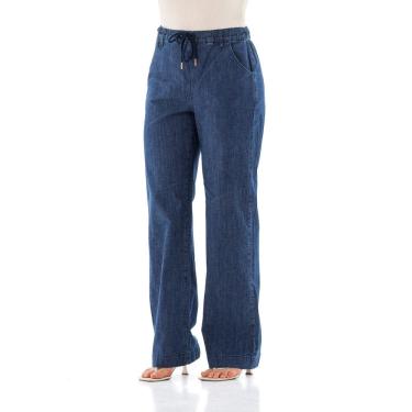 Imagem de Calça Jeans Feminina Arauto Wide Leg Leve