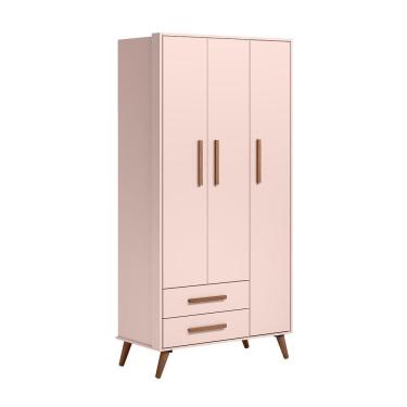 Imagem de Guarda Roupa Retro Adrano Rosa