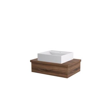 Imagem de Conjunto Bancada C-cuba Q39 Metrópole 600 Carvalho Dark Nogal