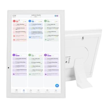 Imagem de Jectse Calendário Digital Inteligente de 10,1 Polegadas, Planejador Familiar Com Tela Sensível Ao Toque HD Com Gráfico de Tarefas e Porta-retratos, para Organização de Escritório (US)