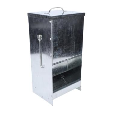 Imagem de Zerodis Alimentador de Coelhos Alimentadores Automáticos Protetor de Chuva para Pequenos Animais Calha de Alimentação por Gravidade Com Tampa Alimentador de Gaiola Externa para Jardins e Pátios de