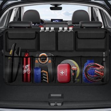 Imagem de Bolsa Organizadora de Carro, Bolsa de Armazenamento A Prova D'água para Carro SUV, Organizador de Porta-malas de Banco Traseiro de Grande Capacidade