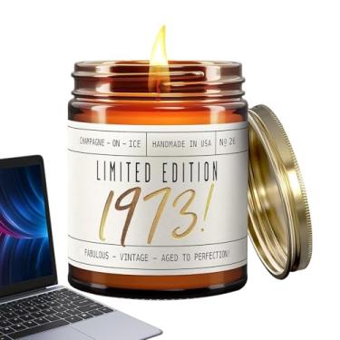 Imagem de Velas de outono, vela de aniversário para mulheres | Vela de outono com de inverno Velas de soja de 9 onças,Velas em jarra com 40 horas de queima, vela de feliz aniversário para mãe, irmã,