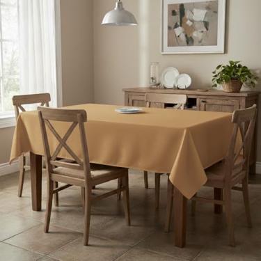 Imagem de Toalha de mesa retangular, descartável, antiderrapante, retangular, 137 x 272 cm, impermeável para jantares de festa