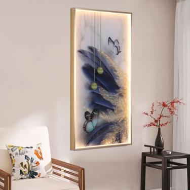 Imagem de Luminária de parede contemporânea para interiores, minimalista e elegante, com efeito mural criativo para sala de estar, quarto, sala de jantar, escritório, entrada, casa, hotel, corredor, i