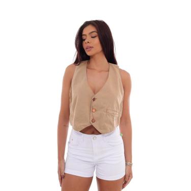 Imagem de SHORTS FEMININO BOYFRIEND CINTURA MÉDIA COM DETALHE NA BARRA-Feminino