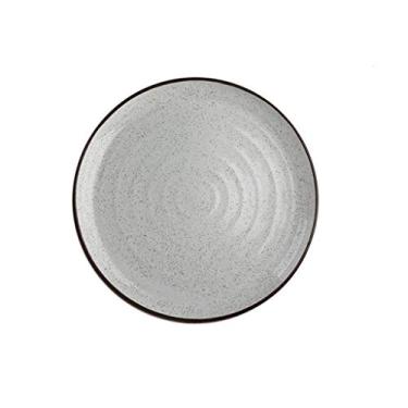 Imagem de WOTZOV Pratos de jantar de porcelana grandes e elegantes pratos de servir redondos foscos para bifes, massas e saladas, conjunto criativo de louça de cerâmica