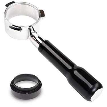 Imagem de Filtro sem fundo, máquina de café expresso sem fundo de 54 mm (anel de dosagem de café incluído) Portafilter sem fundo