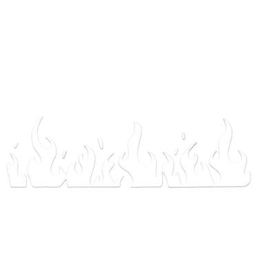 Imagem de Adesivos de chama para carros - Adesivos de motocicleta à prova d'água - Decalques decorativos de capacete, gráficos adesivos para veículos, motocicletas, laptops, skates