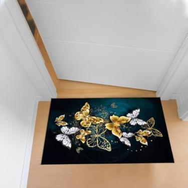 Imagem de Tapete de banho - tapete de banheiro, antiderrapante, secagem rápida, resistente a manchas, fácil de limpar, tapete de chuveiro para banheira e chuveiro, 30 x 45 cm